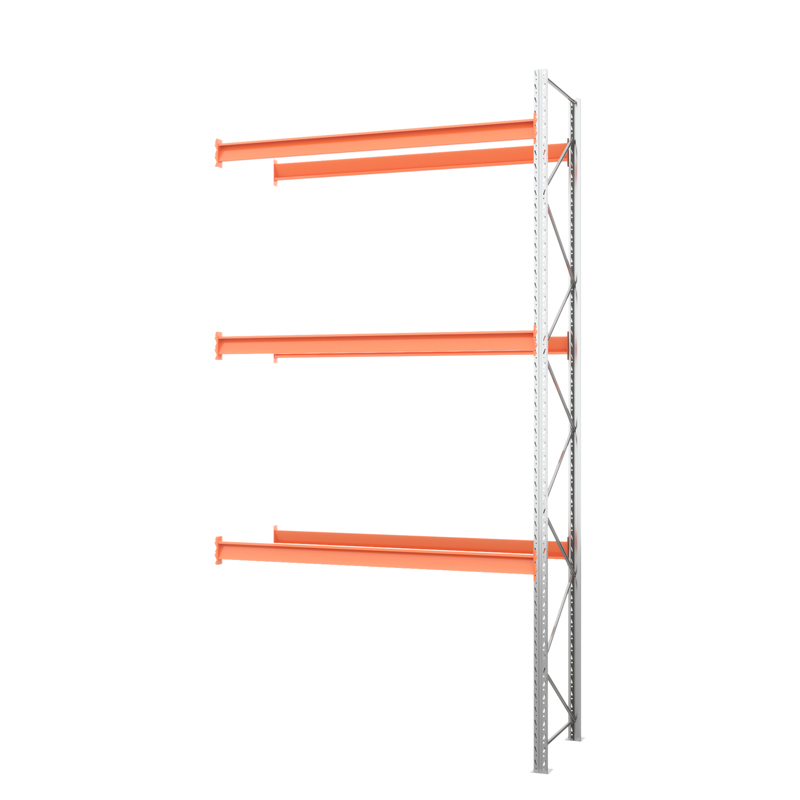 Секция приставная стеллажа металлического паллетного 4500х2700х1100 мм (100.1.5). Ярусы: пол+3