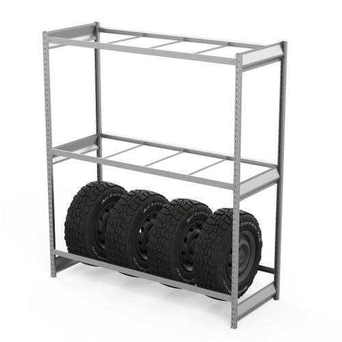 Стеллаж грузовой СГ Ультра (2500х1800х600) 3 яруса, без настила, для шин, дисков, колес (СГУ 2518063бн)