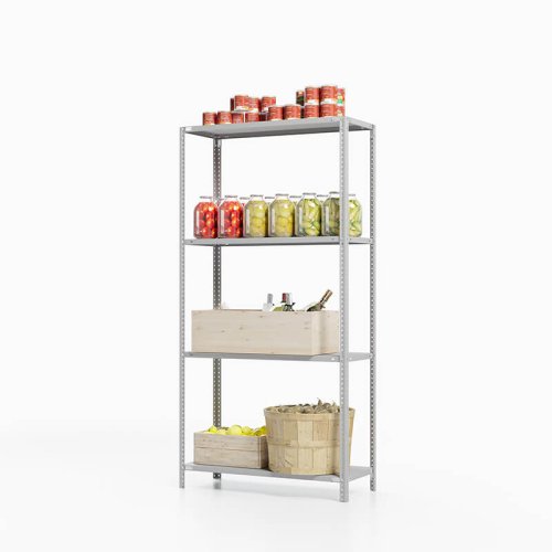 Стеллаж для погреба ТС Лайт, 2000x1200x300 мм. Полки: 4 шт. металл (ТС 20120340)