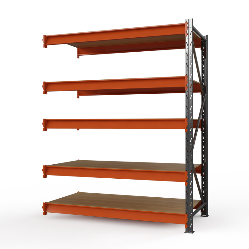 Секция приставная стеллажа металлического Оптима, 3000x1530x785 мм. Ярусы: 5 шт. фанера