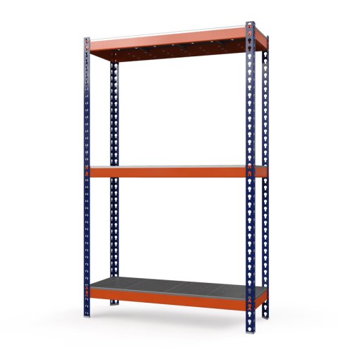 Среднегрузовой стеллаж Профи-Т 2000x1540x1005 мм. Ярусы: оцинк. мет. перф. усил. 3 шт. (Т-160 P/3/У)