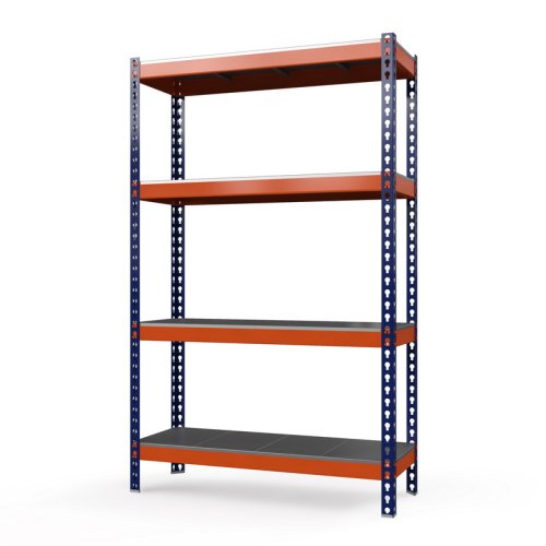 Складской стеллаж Профи-Т 2000x1845x455 мм. Ярусы: оцинк. мет. усил. 4 шт. (Т-120/L M/4/У)