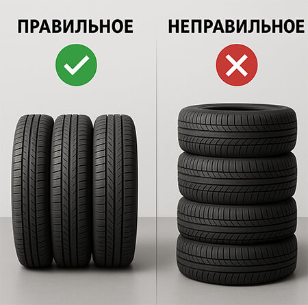 Хранение шин
