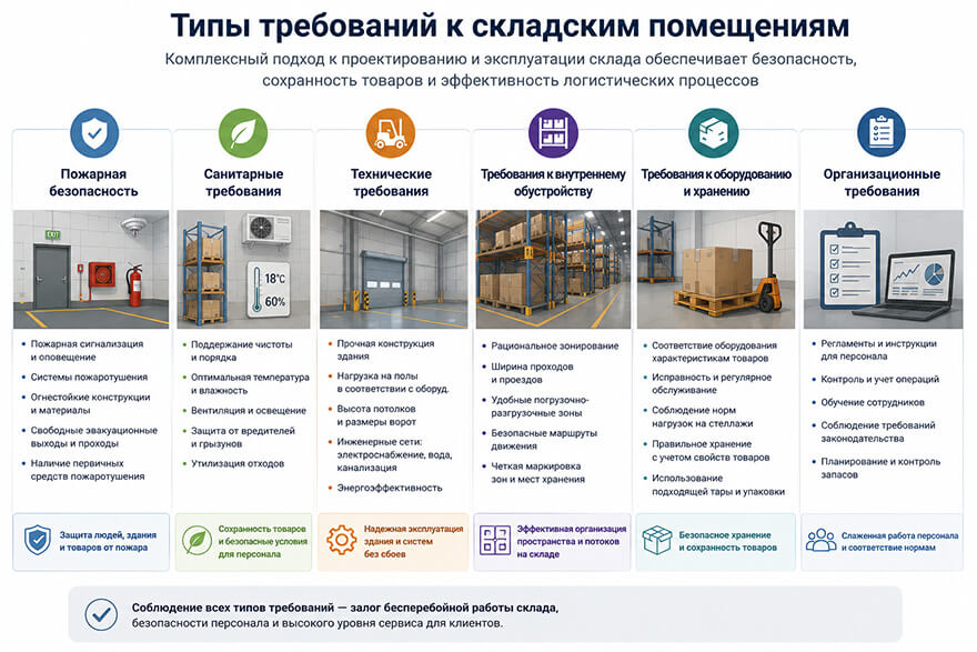 Общие требования к складам