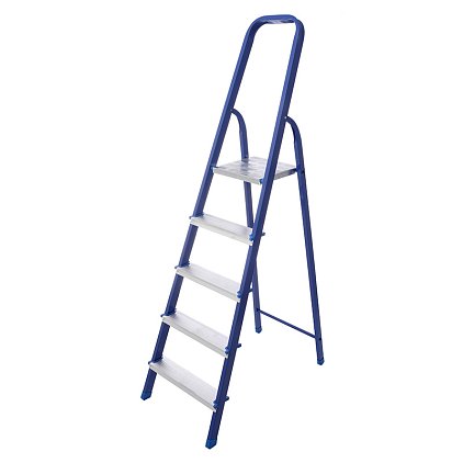 Стремянка стальная с алюминиевыми ступенями CS05 (5 ступеней)